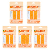 Salteez Seltzer Strips - Sweet & Sour Peach - 5 Packs - 50 Total Strips! - FREE SHIPPING!