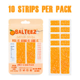 Salteez Seltzer Strips - Sweet & Sour Peach - 2 Packs - 20 Total Strips! - FREE SHIPPING!